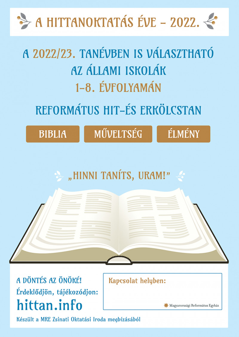 Beiratkozás hittanra Beiratkozás hittanra