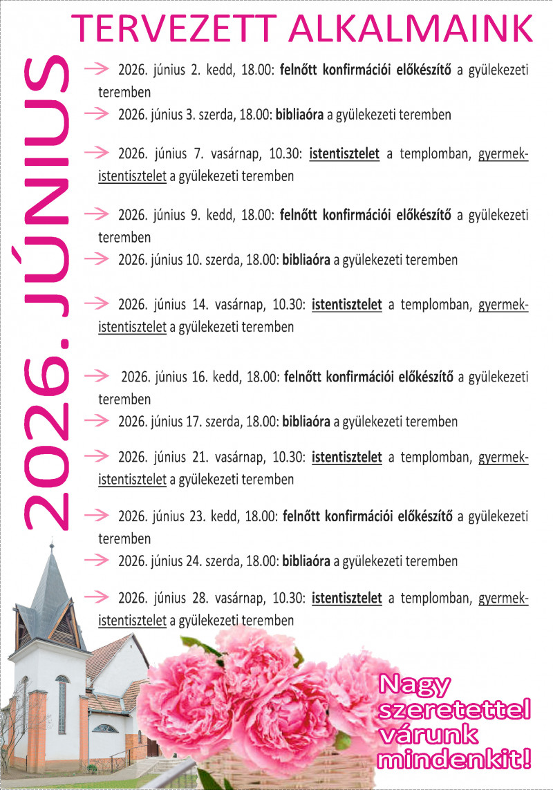 Alkalmaink 2026. júniusában